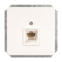 Механизм розетки комп. 1-м Extra RJ45 бел. ГУСИ С1К1-001 GUSI Electric