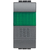 Кнопка 10А 1P-NО + индикатор с зеленым рассеивателем - L4038V Legrand