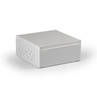 Cubo O 300 x 132 мм, метрические выбивные отверстие, серая крышка, PC, IP 66/67 - OPCM303013G Ensto