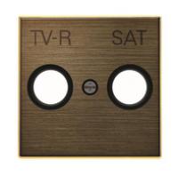 Накладка для TV-R-SAT розетки, серия SKY, цвет античная латунь | 2CLA855010A1201 ABB