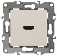 Розетка HDMI 12-3114-02 , слоновая кость (10/100/3200) |Б0027482 | ЭРА (Энергия света)