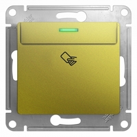Выключатель карточный 1-кл. Glossa (сх. 6) 10AX механизм фисташк. SchE GSL001069 Schneider Electric