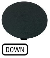 Кнопочный шильдик , черный грибовидный ВНИЗ, M22-XDP-S-GB4 - 218287 EATON