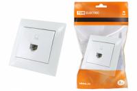 Розетка компьютерная RJ45 белая "Лама" | SQ1815-0016 TDM ELECTRIC