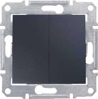 Выключатель 2-кл. СП Sedna 10А IP20 (сх. 5) 250В графит SchE SDN0300170 Schneider Electric
