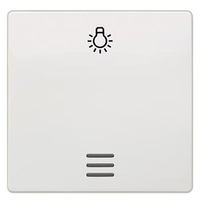 ВЫКЛЮЧАТЕЛЬ 1 КЛАВИША С ОКНОМ И СИМВОЛОМ СВЕТ 55X55MM DELTA I-SYSTEM ТИТАНОВО-БЕЛЫЙ Siemens 5TG6206