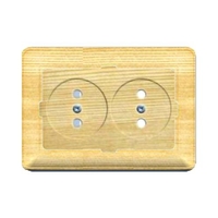 Розетка 2-м СП W59 16А IP20 без заземл. защ. шторки сосна SchE RS16-254-78 Schneider Electric