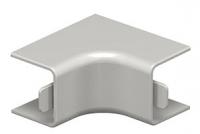 Крышка внутреннего угла кабельного канала WDK 20x20 мм (ПВХ,серый) (WDK HI20020GR) | 6158226 OBO Bettermann