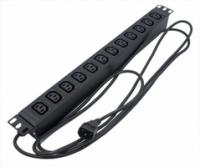 Блок розеток SHE19-12IEC-2.5IEC для 19д шкафов горизонтальный12хIEC 320C1310A Hyperline 426788