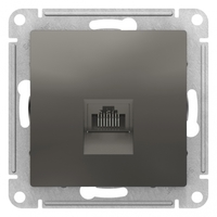 Механизм розетки компьютерной ATLAS DESIGN RJ45 сталь SchE ATN000983 Schneider Electric