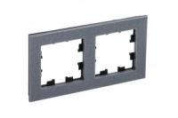 Рамка 2-м AtlasDesign Nature мрамор айс грей SchE ATN343202 Schneider Electric