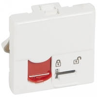 Механизм розетки комп. СП Mosaic RJ45 FTP CAT.5E безопасн. Leg 076598 Legrand