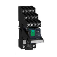 Комплект ZELIO реле/колодка 4С/О 24В 6А маркировка/скоба SchE RXM4AB2BDPVS Schneider Electric