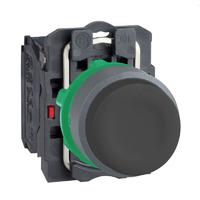 Кнопка 22мм черн. с возвратом защита заподлицо 1НЗ пластик C0 SchE XB5AP21C0 Schneider Electric