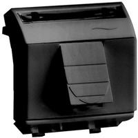 Розетка компьютерная RJ45 категория 6 экран Brava черная 2 модуля - 77669N DKC (ДКС)