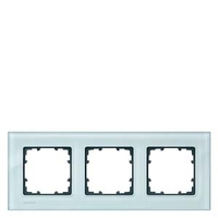 Рамка 3 поста стекло 232Х90мм DELTA MIRO Siemens 5TG1203