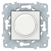 Светорегулятор Wiser UNICA NEW LED поворотно-нажимной универсальный 7-200Вт белый Schneider Electric NU551618