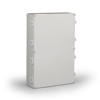 Cubo W 400 x 600 132, с петелями и замками, серая крышка, PC, IP66 - WPCP406013G Ensto