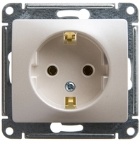 Розетка 1-м СП Glossa 16А IP20 с заземл. механизм перламутр. SchE GSL000643 Schneider Electric