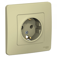 Розетка 1-м СП Blanca 16А IP20 250В с заземл. без защ. шторок беж. SchE BLNRS001017 Schneider Electric