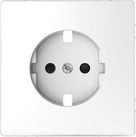 Накладка центральная 1-м СП Merten D-Life 16А IP20 защ. шторки для механизма розетки SD бел. лотос SchE MTN2330-6035 Schneider Electric