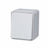 Переключатель проходной 1-кл. ОП AtlasDesign Profi54 IP54 10AX бел. SchE ATN540161 Schneider Electric