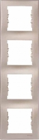 Рамка 4-м Sedna верт. титан SchE SDN5802068 Schneider Electric