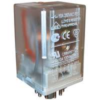 Реле R15-2013-23-1220-WTLD 10А 3СО 220В пост. тест-кнопка светодиод выпрям. диод Relpol A8130-804616