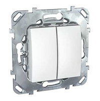 Механизм переключателя проходного 2-кл. СП Unica 10А IP20 (2х(сх. 6)) бел. SchE MGU5.213.18ZD Schneider Electric