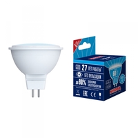 Лампа светодиодная LED-JCDR-7W/NW/GU5.3/NR Форма JCDR, матовая. Серия Norma. Белый свет (4000K). Картон. ТМ Volpe Uniel UL-00003837