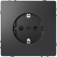 Розетка 1-м СП Merten D-Life 16А IP20 с заземл. защ. шторки SD антрацит SchE MTN2300-6034 Schneider Electric