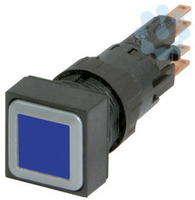 Кнопка с подсветкой , цвет синий, фиксацией, лампа 24 В, Q25LTR-BL/WB - 086330 EATON