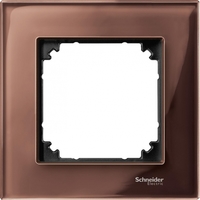 Рамка 1-м Merten стекло махагон SchE MTN4010-3215 Schneider Electric