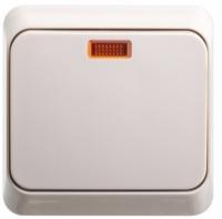 Переключатель проходной 1-кл. ОП Этюд 10А IP20 с подсветкой крем. SchE BA10-007K Schneider Electric