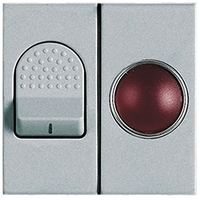 Выключатель 1-кл. СП LivingLight 32А IP20 с неоном алюм. Leg BTC NT4011S Legrand