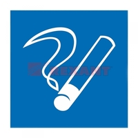 Наклейка информационный знак Место курения 200х200 - 56-0033 REXANT