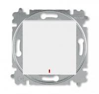 Переключатель 1-кл. СП Levit IP20 с контрол. подсветкой бел./ледяной ABB 2CHH592545A6001