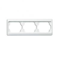 Рамка 3-м Alpha exclusive горизонт. бел. глянцевый ABB 1754-0-3021