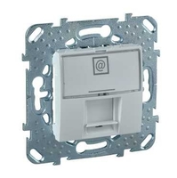 Механизм розетки компьютерной 1-м СП Unica RJ45 кат.5E бел. SchE MGU5.421.18ZD Schneider Electric