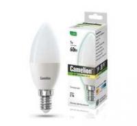 Лампа светодиодная LED7-C35/830/E14 7Вт свеча 3000К тепл. бел. E14 530лм 220-240В Camelion 12073