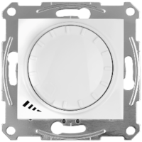 Светорегулятор (диммер) Sedna LED поворотно-нажимной универс. 4-400Вт бел. SchE SDN2201221 Schneider Electric