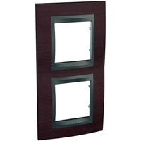 Рамка 2-м Unica Top верт. венге/графит SchE MGU66.004V.2M3 Schneider Electric