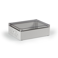 Cubo O 300 x 400 132 мм, метрические выбивные отверстие, прозрачная крышка, PC, IP 66/67 - OPCM304013T Ensto