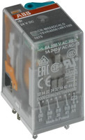 Реле CR-M024AC4LG 24B AC 4ПК (6A), СИД индикация, позолоченные контакты и ограничительный диод |1SVR405618R1400| ABB