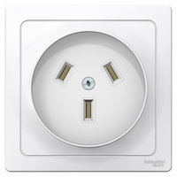 Розетка 1-м СП Blanca 32А IP20 250В 2P+N бел. SchE BLNSR003231 Schneider Electric