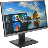 Монитор LCD B246HYLAymdpr 23.8дюйм [16:9] 1920х1080(FHD) IPS nonGLARE 250cd/кв.м H178град/V178град 1000:1 100M:1 16.7M 5ms VGA DVI DP Height adj Pivot Tilt Swivel Speakers 3Y Black UM.QB6EE.A05 ACER