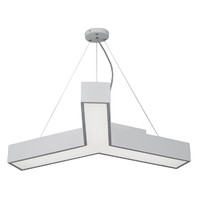 Светильник светодиодный Geometria Igrek SPO-142-W-40K-044 44Вт 4000К 3000Лм IP40 800*800*80 белый подвесной | Б0050568 ЭРА (Энергия света)