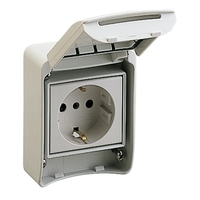 Розетка бытовая 16А 220В 2P+T для Kedra IP65 SchE 81141 Schneider Electric