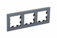 Рамка 3-м AtlasDesign Nature мрамор айс грей SchE ATN343203 Schneider Electric