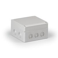 Cubo S 125 x 75 мм, 50 мм основание, Pg выбивные отверстие, серая крышка, PC, IP 66/67 - SPCK131308G Ensto
